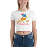 3_177 - Sandy toes sun-kissed nose - Women’s Crop Tee