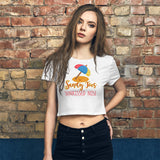 3_177 - Sandy toes sun-kissed nose - Women’s Crop Tee