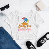 3_177 - Sandy toes sun-kissed nose - Women’s Crop Tee