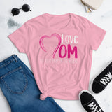 17 - Love mom, best mom in the world - Women's short sleeve t-shirt