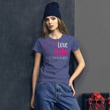 17 - Love mom, best mom in the world - Women's short sleeve t-shirt