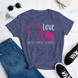 17 - Love mom, best mom in the world - Women's short sleeve t-shirt