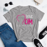 17 - Love mom, best mom in the world - Women's short sleeve t-shirt