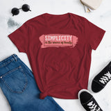 3_296 - Simplicity is the source of beauty - Women's short sleeve t-shirt