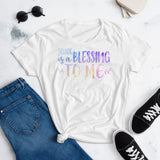 4_271 - Everything is a blessing to me - Women's short sleeve t-shirt