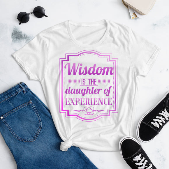 1_259 - Wisdom is the daughter of experience - Women's short sleeve t-shirt