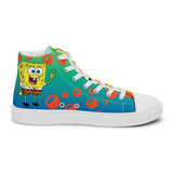 "Under the sea" - Women’s high top canvas shoes
