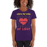 2_81 - Surely the stars are image of love - Women's short sleeve t-shirt