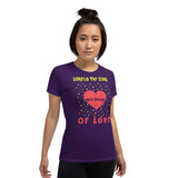 2_81 - Surely the stars are image of love - Women's short sleeve t-shirt