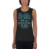 1_235 - The wave of the sea, help me get back to me - Ladies’ Muscle Tank