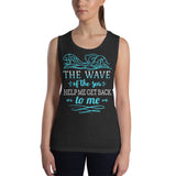 1_235 - The wave of the sea, help me get back to me - Ladies’ Muscle Tank