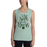 7 - I'll be there in just a few beers - Ladies’ Muscle Tank