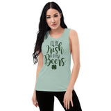 7 - I'll be there in just a few beers - Ladies’ Muscle Tank