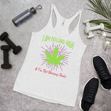 2_127 - I am feeling high and I'm not wearing heels - Women's Racerback Tank