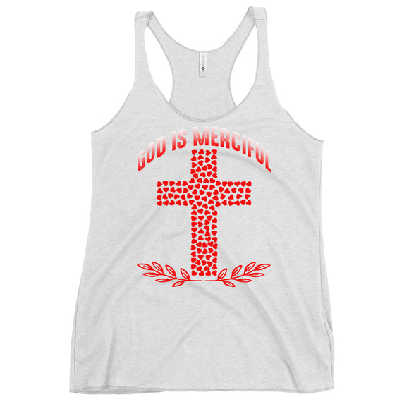 1_248 - God is merciful - Women's Racerback Tank