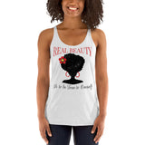 2_255 - Real beauty is to be true to oneself - Women's Racerback Tank