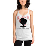 2_255 - Real beauty is to be true to oneself - Women's Racerback Tank