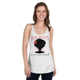 2_255 - Real beauty is to be true to oneself - Women's Racerback Tank