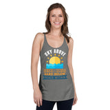 1_233 - Sky above, sand below, peace within - Women's Racerback Tank