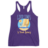 3_178 - Good times and tan lines - Women's Racerback Tank