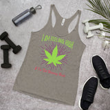 2_127 - I am feeling high and I'm not wearing heels - Women's Racerback Tank