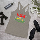 22 - Nice with a touch of naughty - Women's Racerback Tank