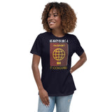 5_138 - Beauty is like a passport it soon expires - Women's Relaxed T-Shirt