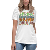 2_83 - Spring is sooner recognized by flowers than by men - Women's Relaxed T-Shirt