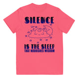 1_260 - Silence is the sleep that nourishes wisdom - Youth jersey t-shirt