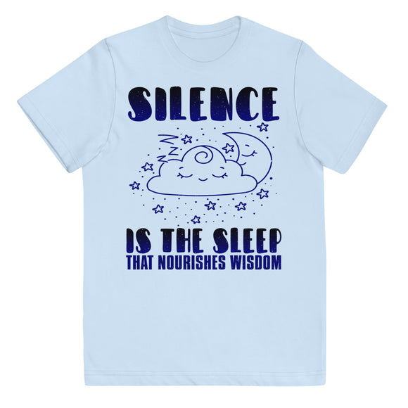 1_260 - Silence is the sleep that nourishes wisdom - Youth jersey t-shirt
