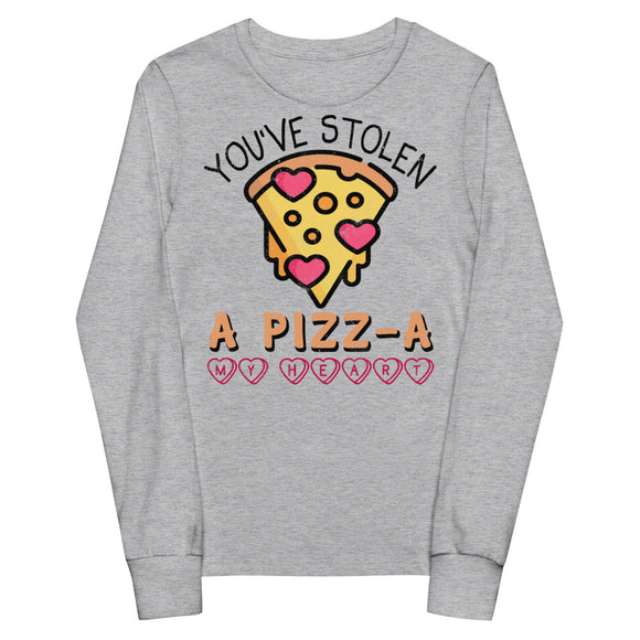 4_109 - You've stolen a pizz-a my heart - Youth long sleeve tee