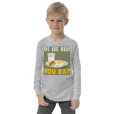 4_44 - You are what you eat - Youth long sleeve tee