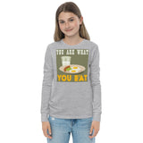 4_44 - You are what you eat - Youth long sleeve tee