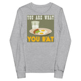 4_44 - You are what you eat - Youth long sleeve tee