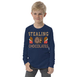 2_210 - Stealing chocolates - Youth long sleeve tee