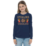 2_210 - Stealing chocolates - Youth long sleeve tee