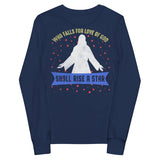 2_79 - Who falls for love of God, shall rise a star - Youth long sleeve tee