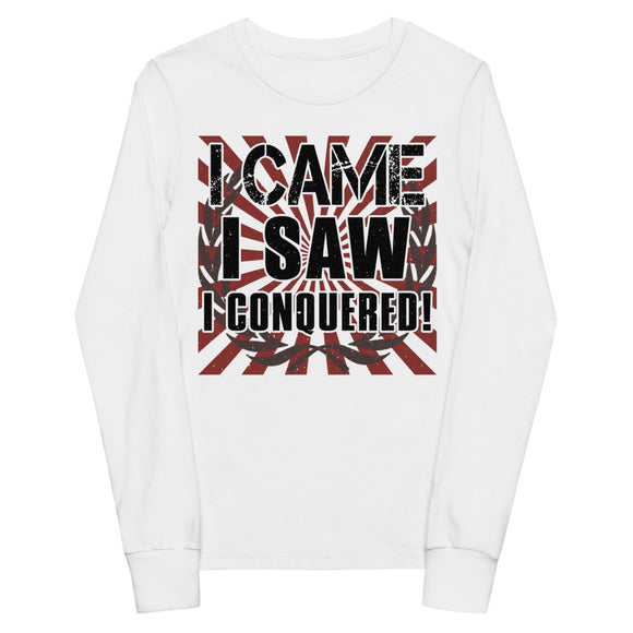 1_162 - I came, I saw, I conquered - Youth long sleeve tee