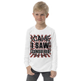 1_162 - I came, I saw, I conquered - Youth long sleeve tee