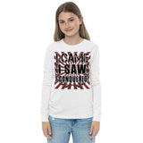 1_162 - I came, I saw, I conquered - Youth long sleeve tee