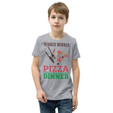 4_121 - Winner winner pizza dinner - Youth Short Sleeve T-Shirt