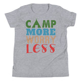 2_270 - Camp more, worry less - Youth Short Sleeve T-Shirt