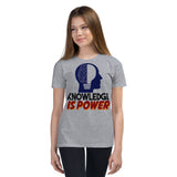 3_48 - Knowledge is power - Youth Short Sleeve T-Shirt