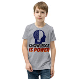 3_48 - Knowledge is power - Youth Short Sleeve T-Shirt