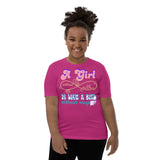 6_81 - A girl without her sister is like a bird without wings - Youth Short Sleeve T-Shirt