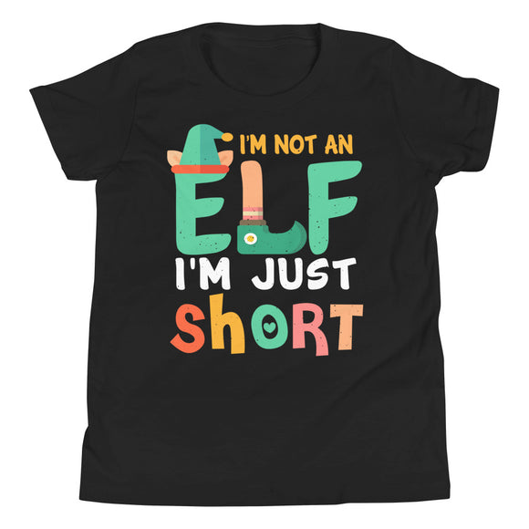 3 - I'm not an elf I'm just short - Youth Short Sleeve T-Shirt