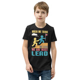 2_245 - When we think we lead, we are most lead - Youth Short Sleeve T-Shirt