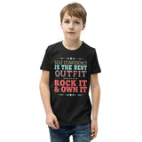 2_228 - Self-confidence is the best outfit, rock it and own it - Youth Short Sleeve T-Shirt