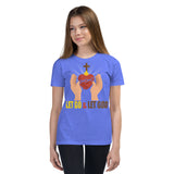 3_255 - Let go and let God - Youth Short Sleeve T-Shirt