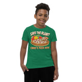 4_111 - Save the planet there's pizza here - Youth Short Sleeve T-Shirt